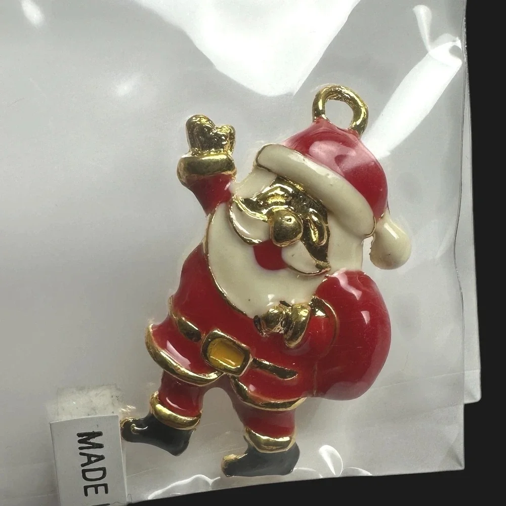 Vintage‎ 1986 Phister Ent Gold Bow Brooch - 7 Interchangeable Holiday Charms Set